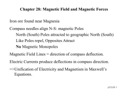 Chapter 28: Magnetic Field and Magnetic Forces
