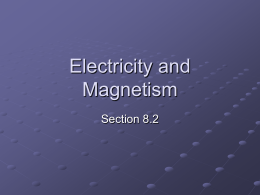 Electricity and Magnetism - District 273 Technology Services