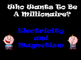 `Millionaire` Electricity and Electromagnetism revision PowerPoint