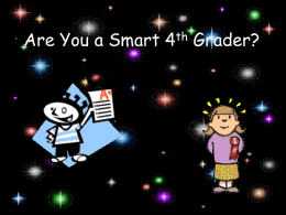 Are You a Smart 4th Grader?