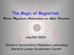 LBNL Lecture, October 2005 - Stanford Synchrotron Radiation