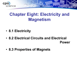 8.1 Electric and magnetic forces