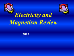Electricity and Magnetism CA Review