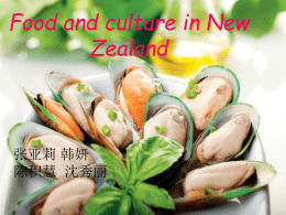 Food and culture in New Zealand