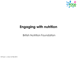 Engaging with nutrition.