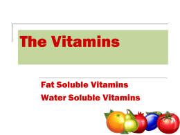 Fat Soluble Vitamins 2010