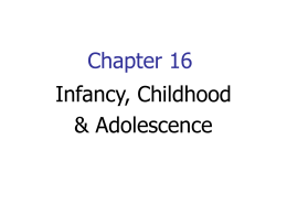 Infant, Child, and Adolescence