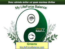 MyLifeForce Balance Greens