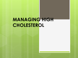 High blood pressure and high cholesterol