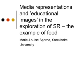 Media representations and ’educational images’ in the