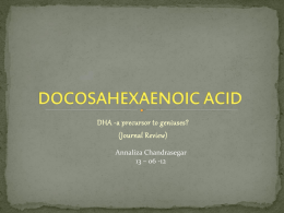 DOCOSAHEXAENOIC ACID - Site Title