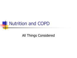 Nutrition and COPD