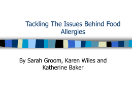 Tackling The Issues Behind Food Allergies