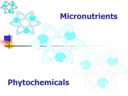 Micronutrients - School Nutrition and Fitness