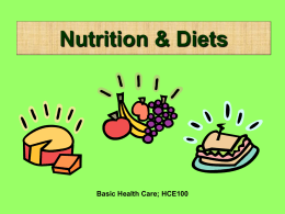 Nutrition & Diets