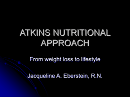 Atkins Nutritional Approach - Controlled Carbohydrate Nutritio