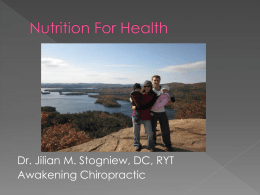 Nutrition For Health - Awakening Chiropractic