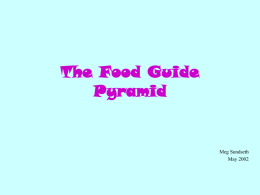 The Food Guide Pyramid