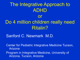 The Integrative Approach to ADHD