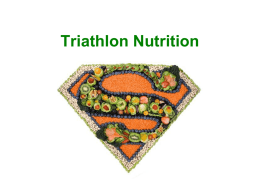 Triathlon Nutrition - Meridian Triathlon Club