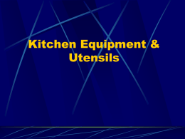 Kitchen Equipment Powerpoint