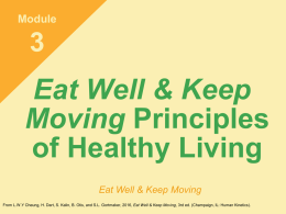 chapter - Eat Well and Keep Moving