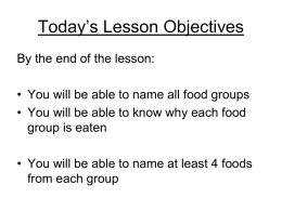 Today`s Lesson Objectives - kings