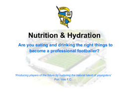 Nutrition & Hydration