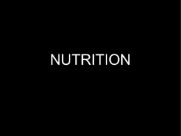 NUTRITION - What the World Eats