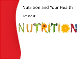 Nutrition powerpoint