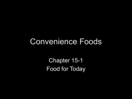 Convenience Foods
