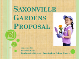to see a School Gardens Proposal created by me