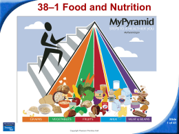 38–1 Food and Nutrition