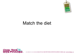 match-the-diet