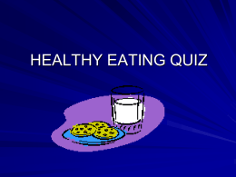 healthy eating quiz