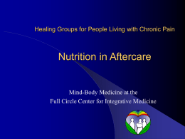A Lifestyle for Wellness - Full Circle Center for Integrative Medicine