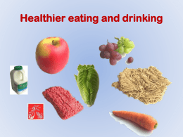healthy eating and drinking