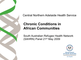 Chronic Conditions in African Communities