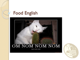 Food English - otherenglishes