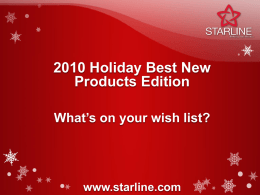 Starline 2009 New Products