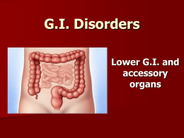 G.I. Disorders