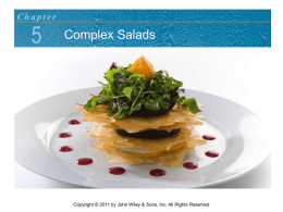 complex salads - Chef Dean