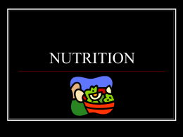 nutrition - Volusia Academies