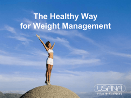 The Healthy Way to Lose Weight