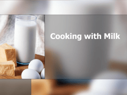 Cooking with Milk