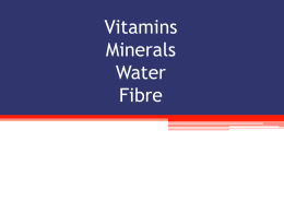7 Water - Minerals-Vitamins Fill in the Blanks - mrs