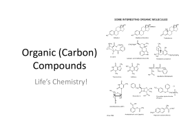 Organic (Carbon) Compounds