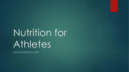 Nutrition Presentation 2016