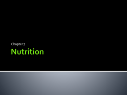 Nutrition chp 7 revised