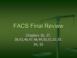 FACS Final Review